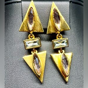 Vintage Clip-On Drop Earrings